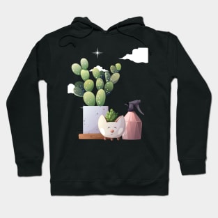 Cute Illustration for Plant Lovers Hoodie